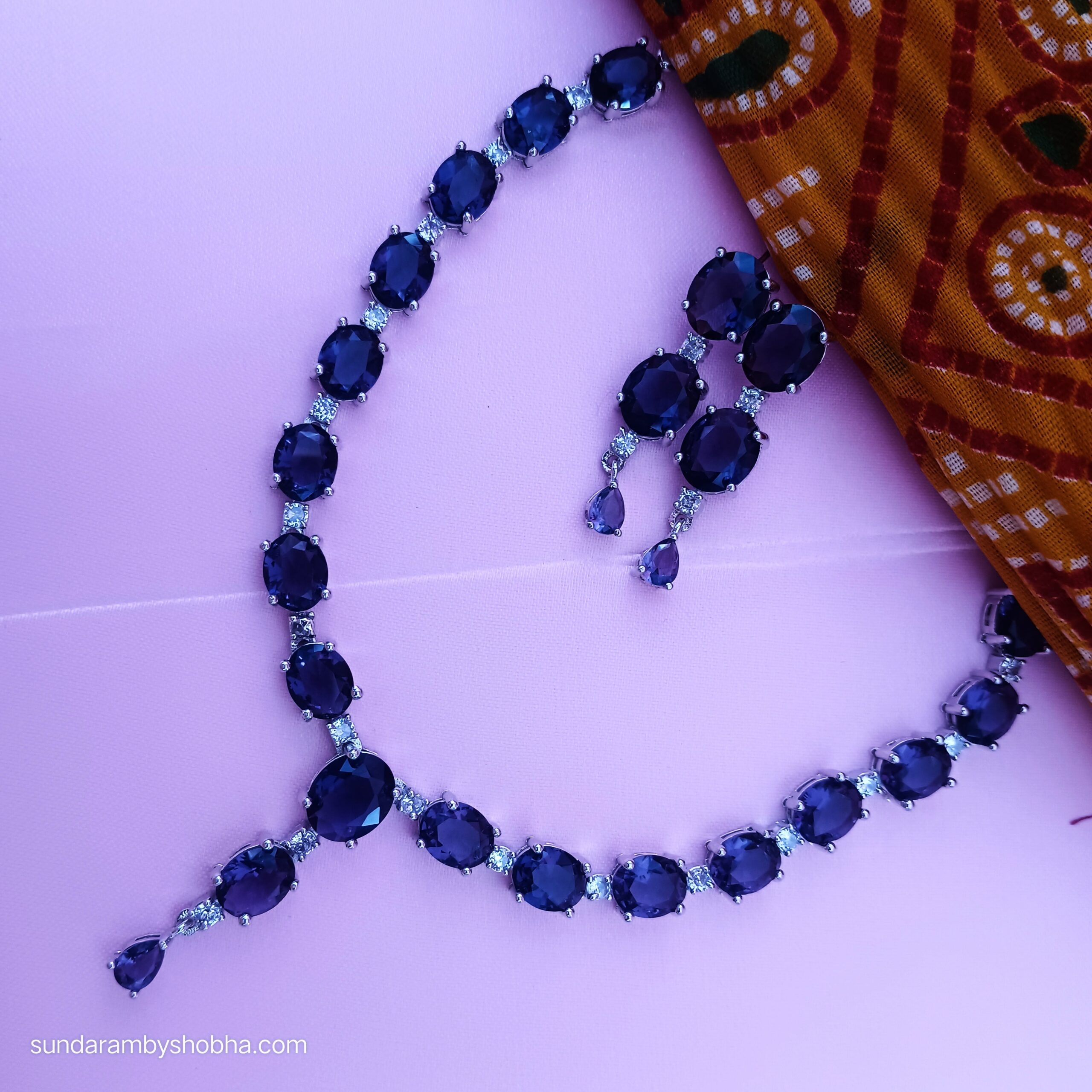 AD Necklace Purple (Amethyst Color)