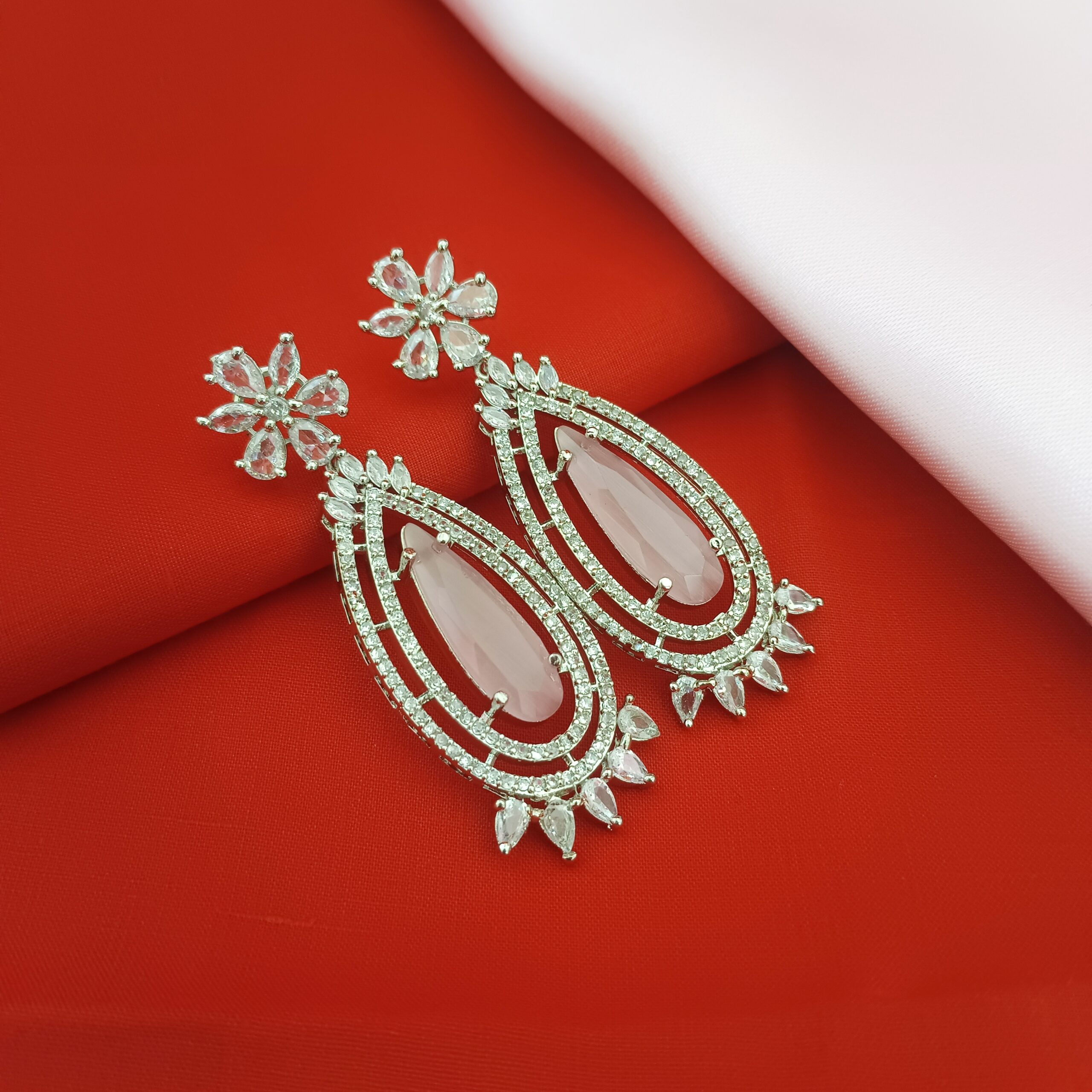 Premium Drop Earring Pink