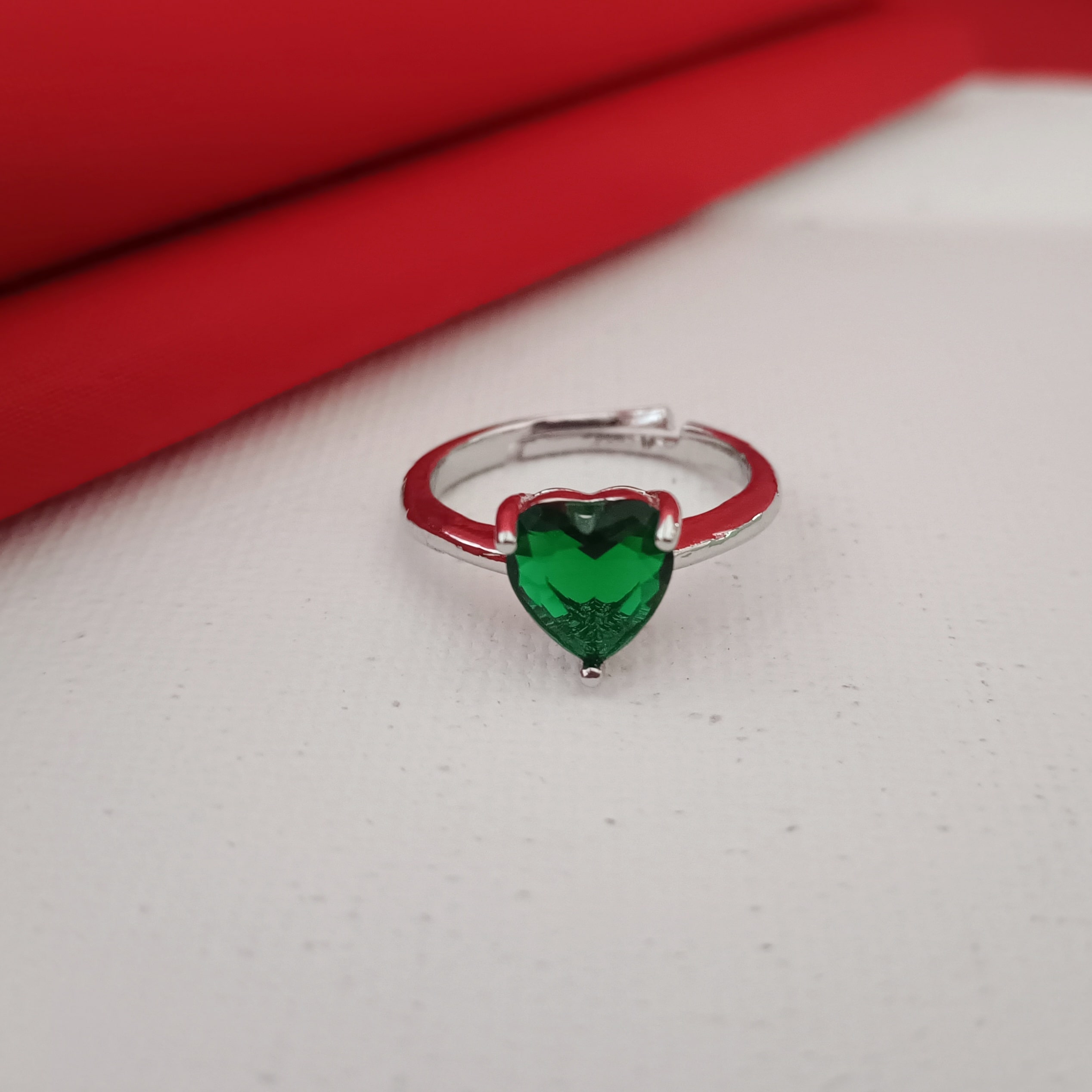 Heart Ring Green